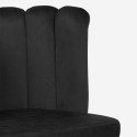 Shelly designer spisebordsstol velour stof metal ben til spisestue Køb