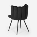 Shelly designer spisebordsstol velour stof metal ben til spisestue Mål