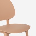 Gladys moderne design spisebordsstol polipropylen til stue og udendørs 
