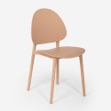 Gladys moderne design spisebordsstol polipropylen til stue og udendørs 