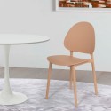 Gladys moderne design spisebordsstol polipropylen til stue og udendørs Pris