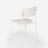 Josy design spisebordsstol i polypropylen og metal til restaurant stue 