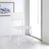 Josy design spisebordsstol i polypropylen og metal til restaurant stue Egenskaber