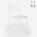 Josy design spisebordsstol i polypropylen og metal til restaurant stue Rabatter