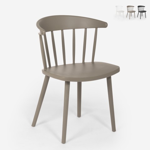 Ogra designer spisebordsstol af polypropylen til stue køkken udendørs Kampagne