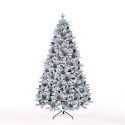 Faaborg 180 cm høj kunstigt plastik hvid juletræ med fod dekorationer Rabatter