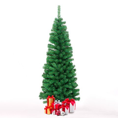 Vendyssel 210 cm kunstigt juletræ plastik klassisk grøn med fod Kampagne