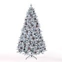 Bildsberg 210cm høj kunstigt plastik hvid juletræ med fod dekorationer Rabatter