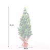 Stoeren 50 cm lille kunstigt grøn juletræ med sne kogle juledekoration Mængderabat
