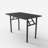 Foldesk lille 100x60 cm sammenklappelig skrivebord i sort hvid Udvalg
