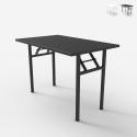 Foldesk lille 100x60 cm sammenklappelig skrivebord i sort hvid På Tilbud
