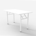 Foldesk lille 120x60 cm sammenklappelig skrivebord i sort hvid Udvalg