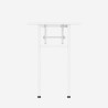 Foldesk lille 120x60 cm sammenklappelig skrivebord i sort hvid Egenskaber