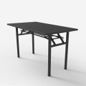 Foldesk Plus lille 120x60cm sammenklappelig skrivebord i sort hvid Rabatter