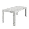 Excelsior marmor effekt lille spisebord 180x79x90 cm træ Mængderabat