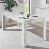 Excelsior marmor effekt lille spisebord 180x79x90 cm træ Tilbud