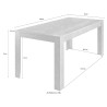 Excelsior marmor effekt lille spisebord 180x79x90 cm træ Pris