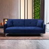 Villolus moderne 3 personers sovesofa velour stof sofa i mange farver Køb