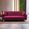 Villolus moderne 3 personers sovesofa velour stof sofa i mange farver 