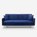 Villolus moderne 3 personers sovesofa velour stof sofa i mange farver Valgfri