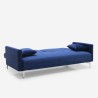 Villolus moderne 3 personers sovesofa velour stof sofa i mange farver 