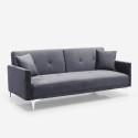 Villolus moderne 3 personers sovesofa velour stof sofa i mange farver 