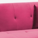 Villolus moderne 3 personers sovesofa velour stof sofa i mange farver 