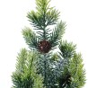Stoeren 50 cm lille kunstigt grøn juletræ med sne kogle juledekoration Udsalg