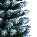 Mikkeli 180 cm kunstigt juletræ plastik grøn traditionel hvid med fod Tilbud