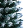Kalevala 210 cm kunstigt juletræ plastik traditionel grøn hvid med fod Tilbud