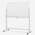 Albert XL opslagstavle 180x90 cm 2 sidet whiteboard tavle med 4 hjul Tilbud