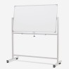 Albert L opslagstavle 120x90 cm 2 sidet whiteboard tavle med 4 hjul Tilbud