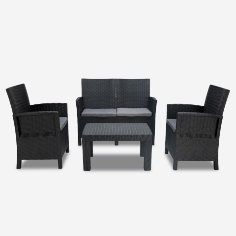 Taormina Grand Soleil lounge havemøbelsæt 2 stole sofa sofabord hynder Kampagne