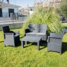 Taormina Grand Soleil lounge havemøbelsæt 2 stole sofa sofabord hynder På Tilbud
