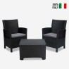 Rimini Grand Soleil lounge havemøbel sæt med 2 havestole og 1 sofabord Tilbud