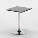Mojito sort cafebord sæt: 2 Parisienne farvet stole og 70cm kvadratisk bord 