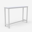 Sæt højt hvidt bord med 2 polstrede barstole 78 cm høje Drayton Tilbud