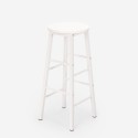 Sæt af højt bord 140x40 i hvid og 2 barstole med træsæde Argos Udsalg