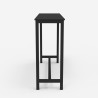 sæt med højt bord i sort og 2 barstole med ryglæn i industrielt design rexford Model