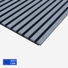 Sæt af 5 x akustiske lyddæmpende paneler 120x57cm i dekorativ betongrå K-C Tilbud