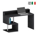 Moderne skrivebord til kontor med hylder 140x60x92,5cm Esse 2 Plus Mængderabat