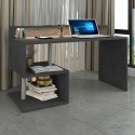 Moderne skrivebord til kontor med hylder 140x60x92,5cm Esse 2 Plus Udsalg