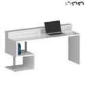 Skrivebord til kontor i moderne design med hylder 180x60x92,5cm Esse 2 Plus Tilbud