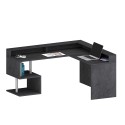 Hjørneskrivebord til kontor i moderne design med hylder Esse 2 A Plus Egenskaber