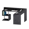 Hjørneskrivebord til kontor i moderne design med hylder Esse 2 A Plus Mål