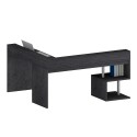 Hjørneskrivebord til kontor i moderne design med hylder Esse 2 A Plus Pris