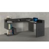 Hjørneskrivebord til kontor i moderne design med hylder Esse 2 A Plus Omkostninger