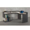 Hjørneskrivebord til kontor i moderne design med hylder Esse 2 A Plus Køb