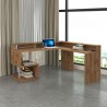 Hjørneskrivebord til kontor i moderne design med hylder Esse 2 A Plus Rabatter