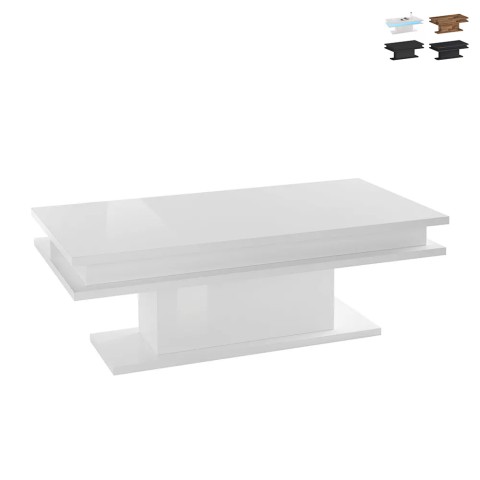Little Big lille sofabord 100x55 cm træ blank hvid Italien design bord Kampagne